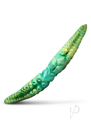 Creature Cocks Dual Kraken Silicone Double Dildo - Green/Yellow product image 2