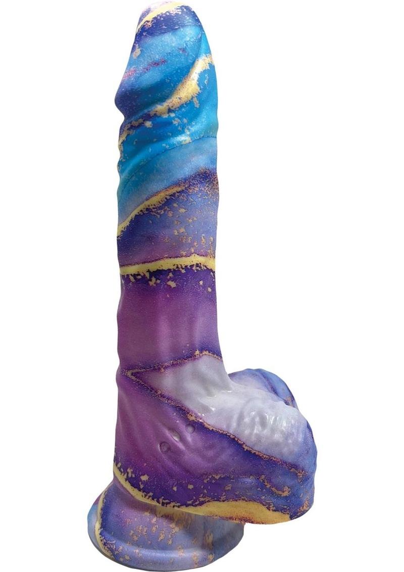 Rock Cocks Aphrodite Silicone Dildo - Multicolor - 8in